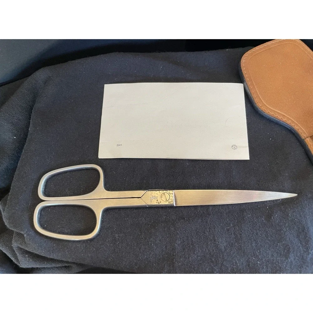 Vintage Library Set Scissors Italy Unique Handle Original‎ Box Leaflet